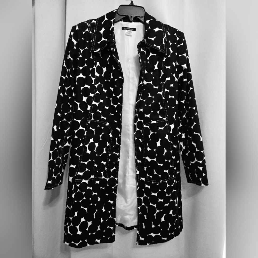 Boston Proper Black and White  Statement Jacket